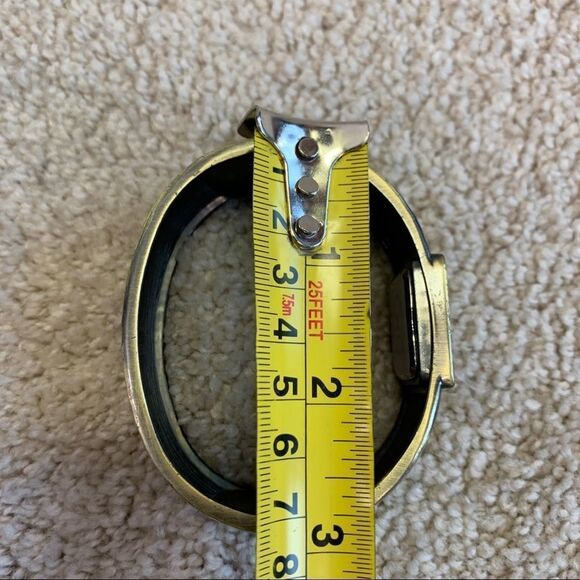 QUARTZ gold tone bangle clamper watch - Picture 8 of 10